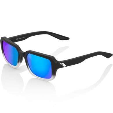 100% Rideley Soft Tact Fade Black Blue Mirror