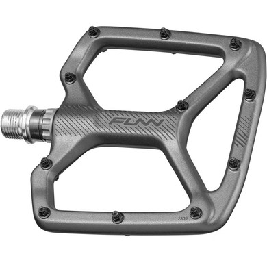 FUNN Python V2 Grey Flat Pedal Incl. Long Pins