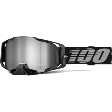 100% Armega MTB Goggles Black Mirror Silver