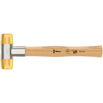 Wera 100 Soft-Faced Hammer W/ Cellidor Head Sections 36mm