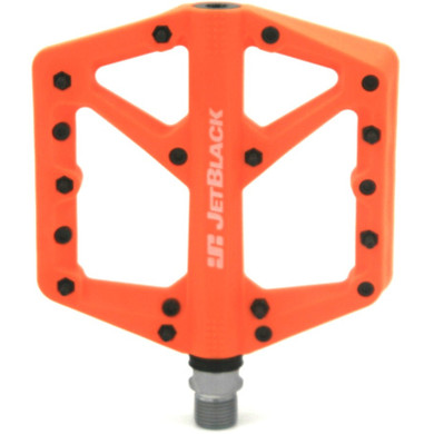 JetBlack Thermolite Cromo Axle Orange Flat Pedal
