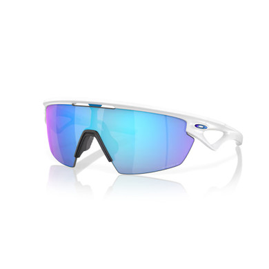 Oakley Sphaera Sunglasses Matte White Prizm Sapphire Polarized Lens