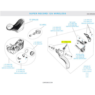 Campagnolo Super Record WRL Brake Lever Pivot Kit