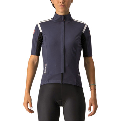 Castelli Gabba RoS Jersey Womens Dark Steel Blue/Soft Pink