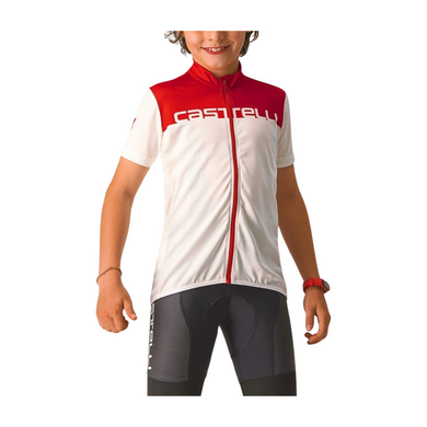 Castelli Neo Prologo Jersey Kids Ivory/Red