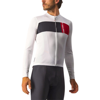 Castelli Prologo 7 LS Jersey Ivory/Light Black-Red