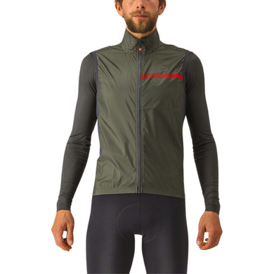 Castelli Squadra Stretch Vest Military Green/Dark Gray