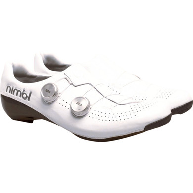 Nimbl Exceed Ultimate Glide Road Cycling Shoe White Silver