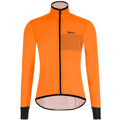 Santini Guard Nimbus Rain Jacket Fluro Orange