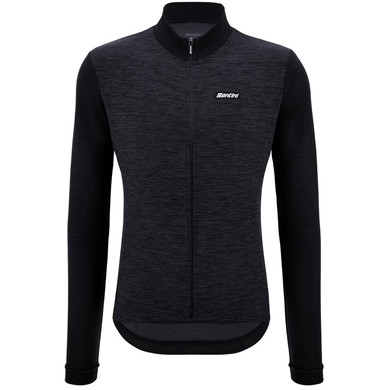 Santini Pure Thermal Long Sleeve Jersey Black
