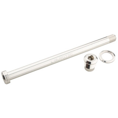 Burgtec Rear Axle 12x180mm M12x1.0 Rhodium Silver