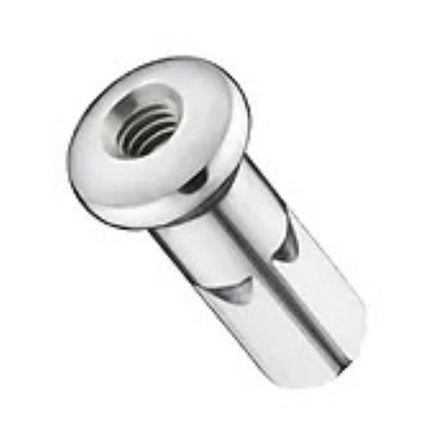 Pillar Round Head Internal Nipple Alloy 14g 10mm Silver 100