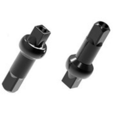 Pillar Square Drive Alloy AbLock 14g 14.4mm Black Nipple 100
