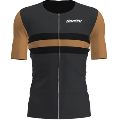 Santini Cupio Short Sleeve Tri Top Black Gold