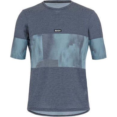 Santini Forza Indoor Tech T-Shirt Blue Grey
