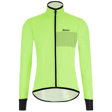 Santini Guard Nimbus Rain Jacket Fluro Green