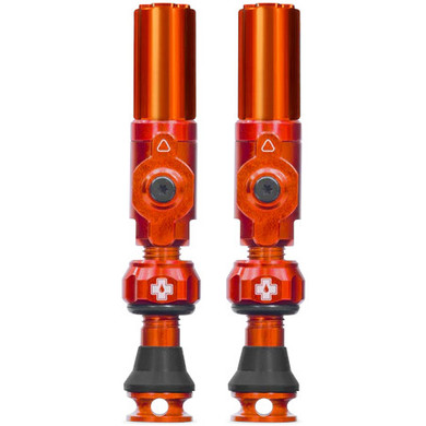 Muc-Off Tubeless Valves Big Bore Hybrid Small Orange