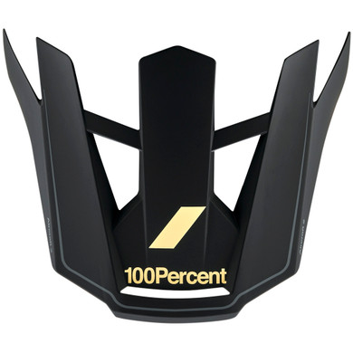 100% Aircraft 2 Replacement Visor Black/Light Yellow Gen 1 4 Pin