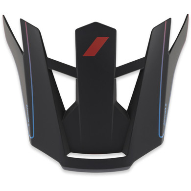 100% Aircraft 2 Replacement Visor Carbon Steel Blue/Neon Red Gen 2 Screw