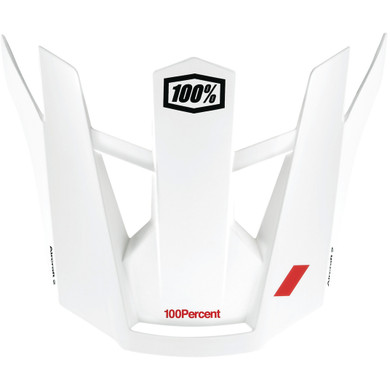 100% Aircraft 2 Replacement Visor Red/White Gen 1 4 Pin