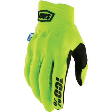 100% Cognito Smart Shock Gloves Fluo Yellow