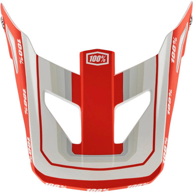 100% Status Replacement Visor Youth Topenga Red/White