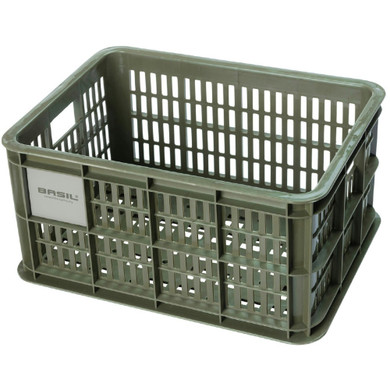 Basil Bike Crate17.5L Moss Green