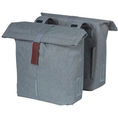 Basil City Double Pannier Bag MIK 28-32L Graphite Blue