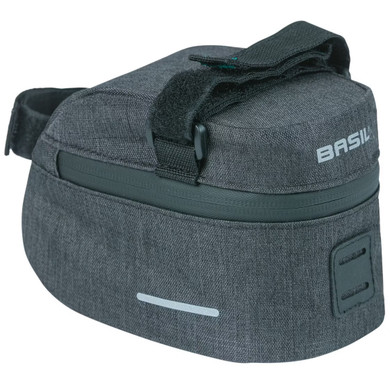 Basil Discovery 365D Saddle Bag M 1L Black Melee