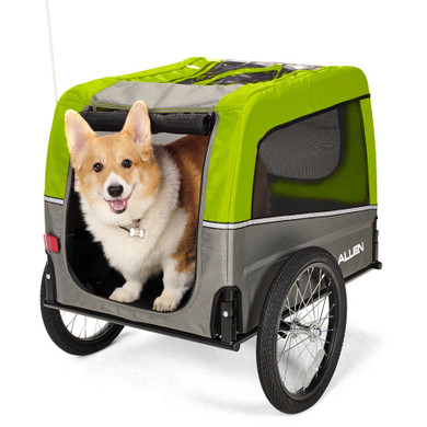 Allen Deluxe Medium Green Dog Trailer