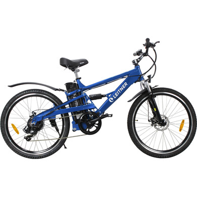 Leitner Crossx 26inch Dual Suspension Ebike Blue 10ah
