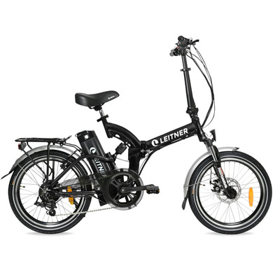 Leitner Supert 20inch Dual Suspension Folding Ebike Black 15ah
