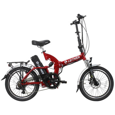 Leitner Supert 20inch Dual Suspension Folding Ebike Red 15ah