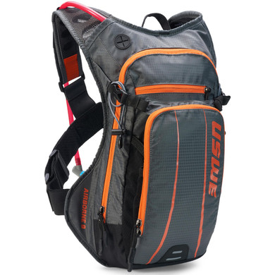 USWE Airborne 9L MTB Grey/Orange Hydration Pack