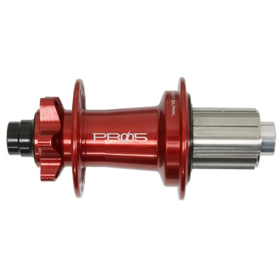 Hope Pro 5 E Rear Hub 6 Bolt 148x12mm 32H Red Shimano HG