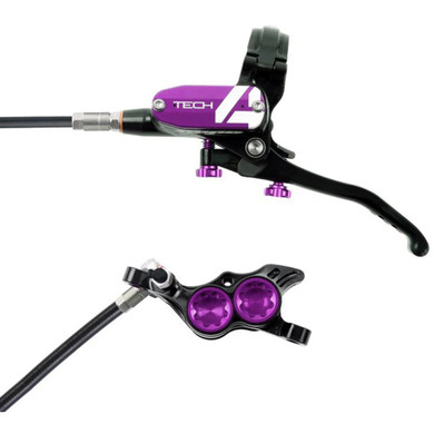 Hope Tech4 E4 Rear Disc Brake Black/Purple Black Cable