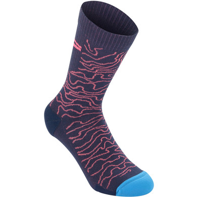 Alpinestars Drop Socks 15 Dark Navy Coral