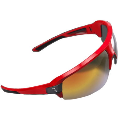 BBB BSG-52 Impulse Sport Glasses Red Frame Red/Smoked MLC Lens