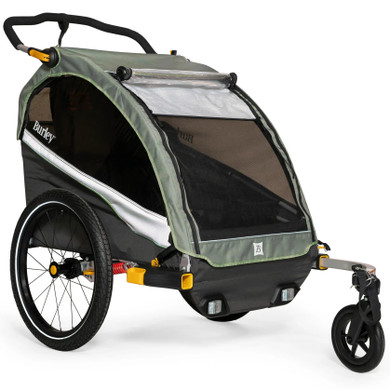 Burley Dlite X Double Trailer Green