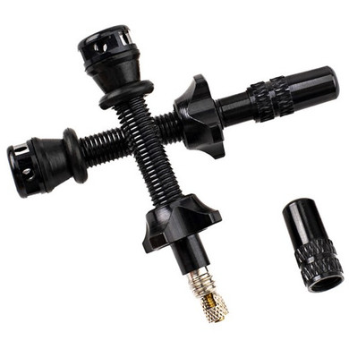 RYFE Tubeless Valves High Flow Presta Black 80mm Pair