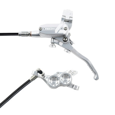 Hope Tech 4 E4 Brake Silver/Silver Rear Black Cable