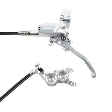 Hope Tech 4 V4 Brake Silver/Silver Rear Black Cable