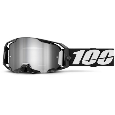 100% Armatic Goggles Black Mirror Silver Flash