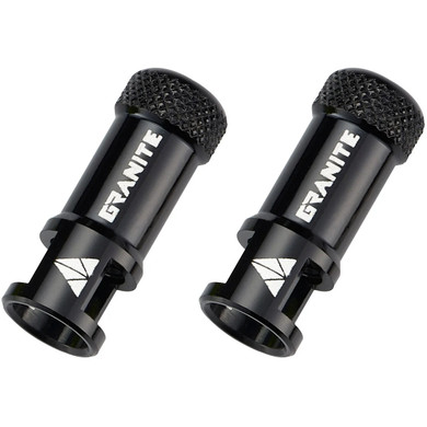 Granite Design Juicy CNC Presta Valve Cap 50pc Black