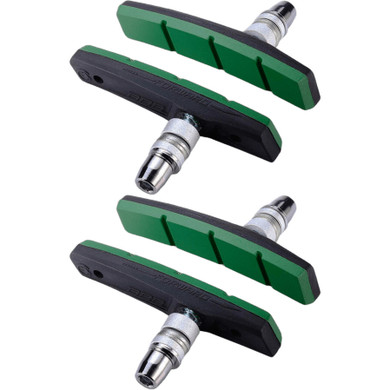 BBB BBS-04e EStop E-Bike V-Brake Shoes Green 4pcs