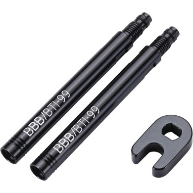 BBB Presta Valve Extender 50mm w/Tool 2 Pack