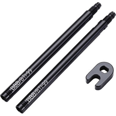 BBB Presta Valve Extender 80mm w/Tool 2 Pack