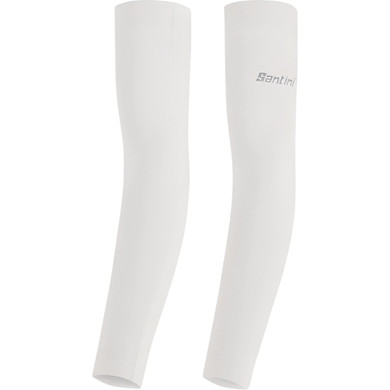 Santini Summer Arm Coolers 2.0 White