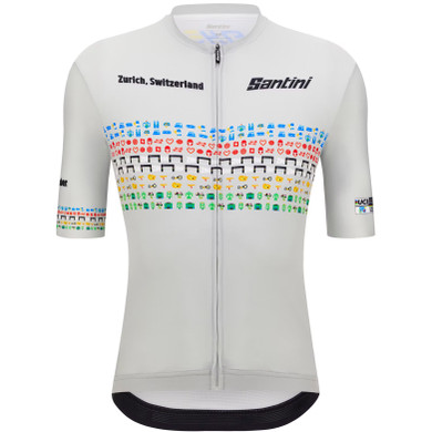Santini UCI 2024 Zurich World Champs Jersey Cappuccino