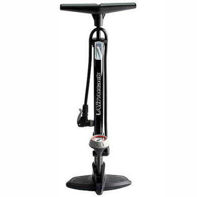 QBP Floor Pump Air Attack Alloy Barrel Twin Head